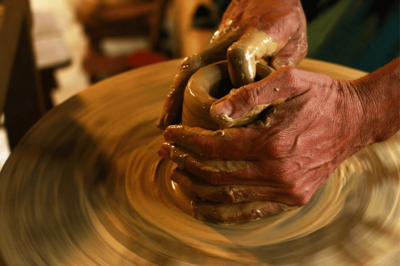pottery products making process,